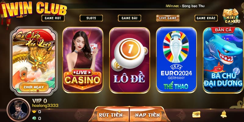 Những dịch vụ cá cược của cổng game IWIN CLUB